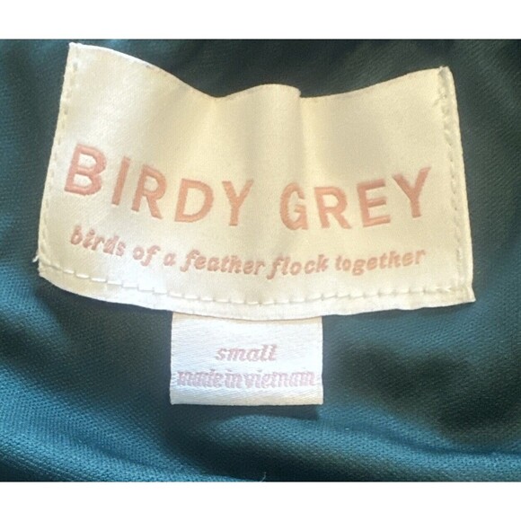 Birdy Grey EMERALD GREEN Maxi Formal Lined Dress Bridesmaid Sz Small - Picture 7 of 10